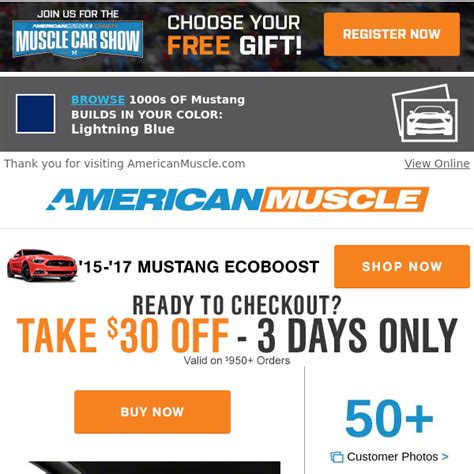 american muscle mustang parts coupon